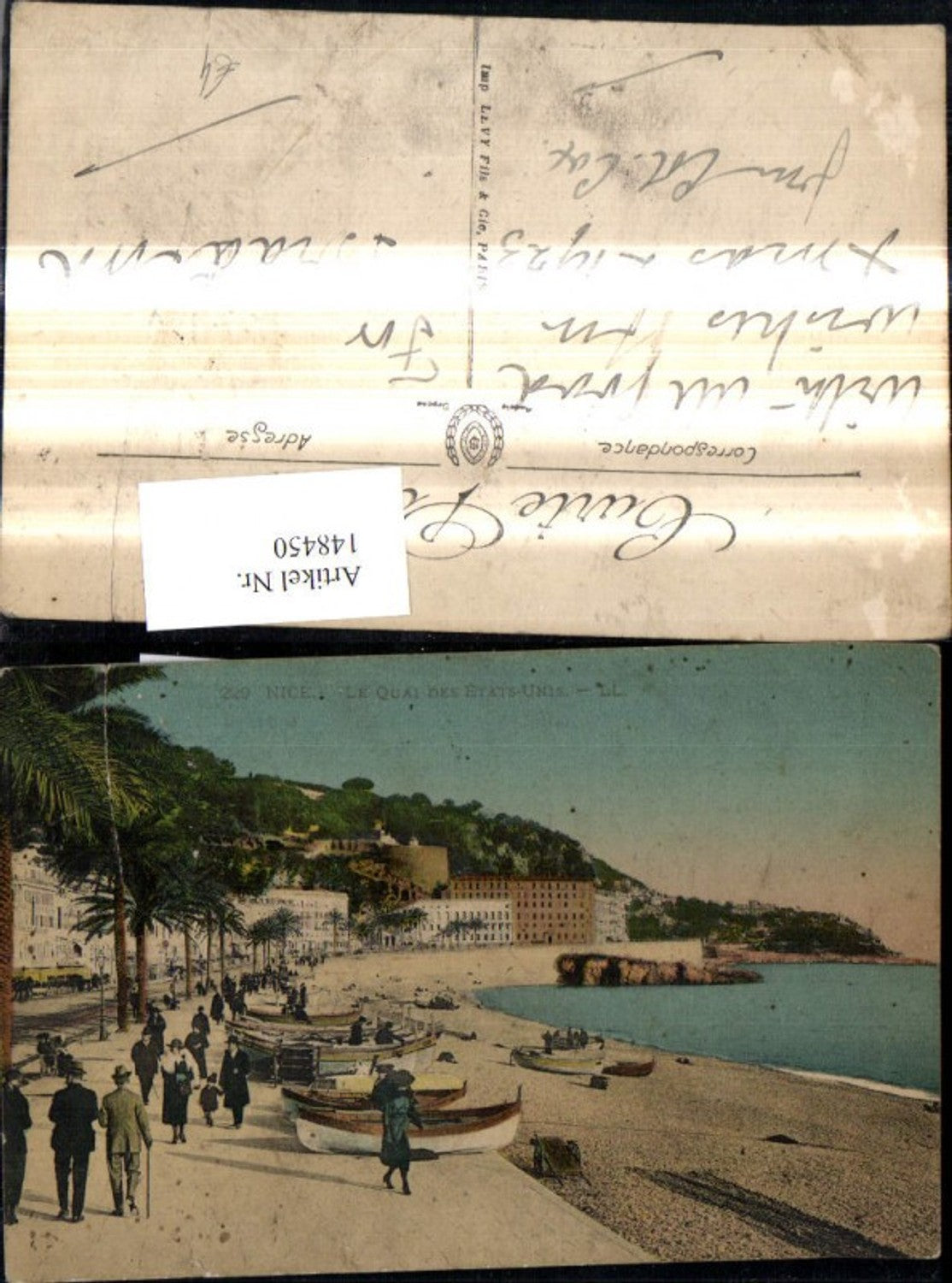148450,Nice Nizza Le Quai des Etats Unis Strand