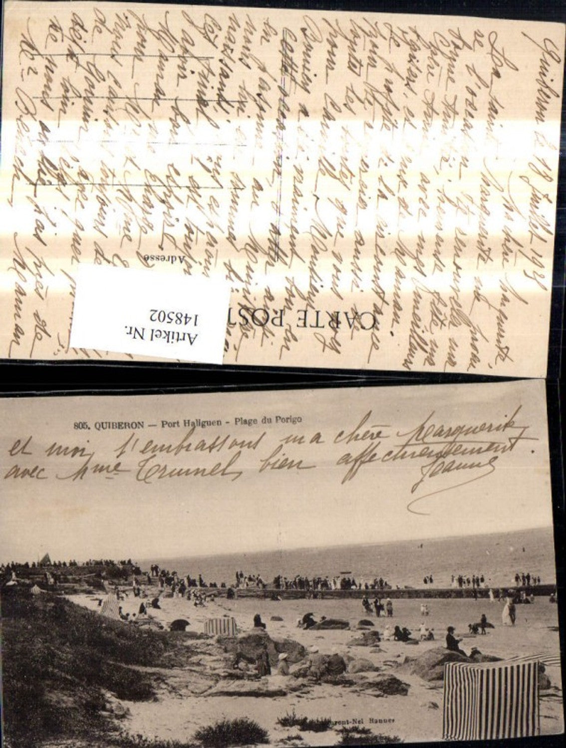 148502,Quiberon Port Haliguen Plage du Porigo Strand Strandleben