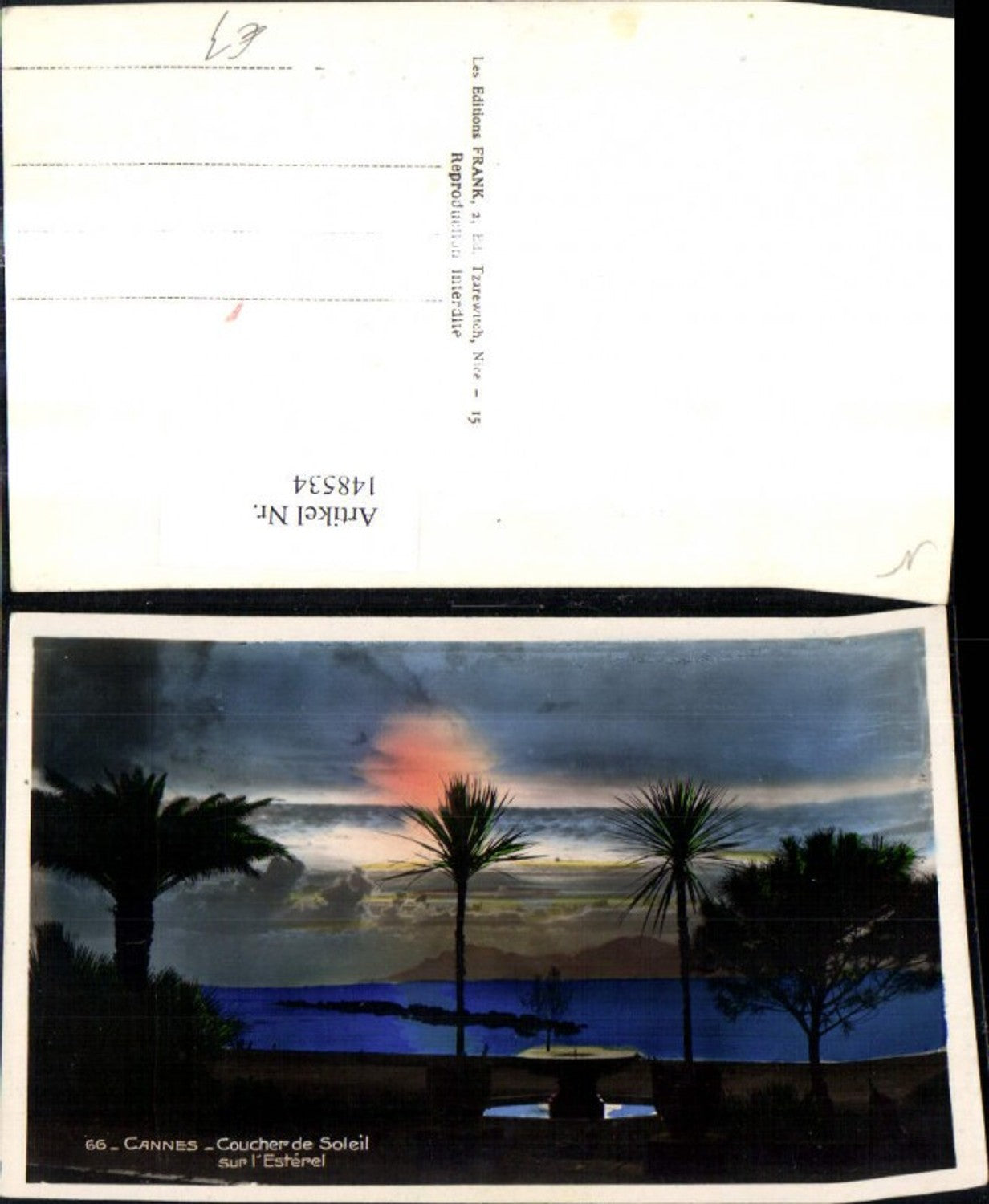 148534,Cannes Coucher de Soleil sur l Esterel Sonnenuntergang