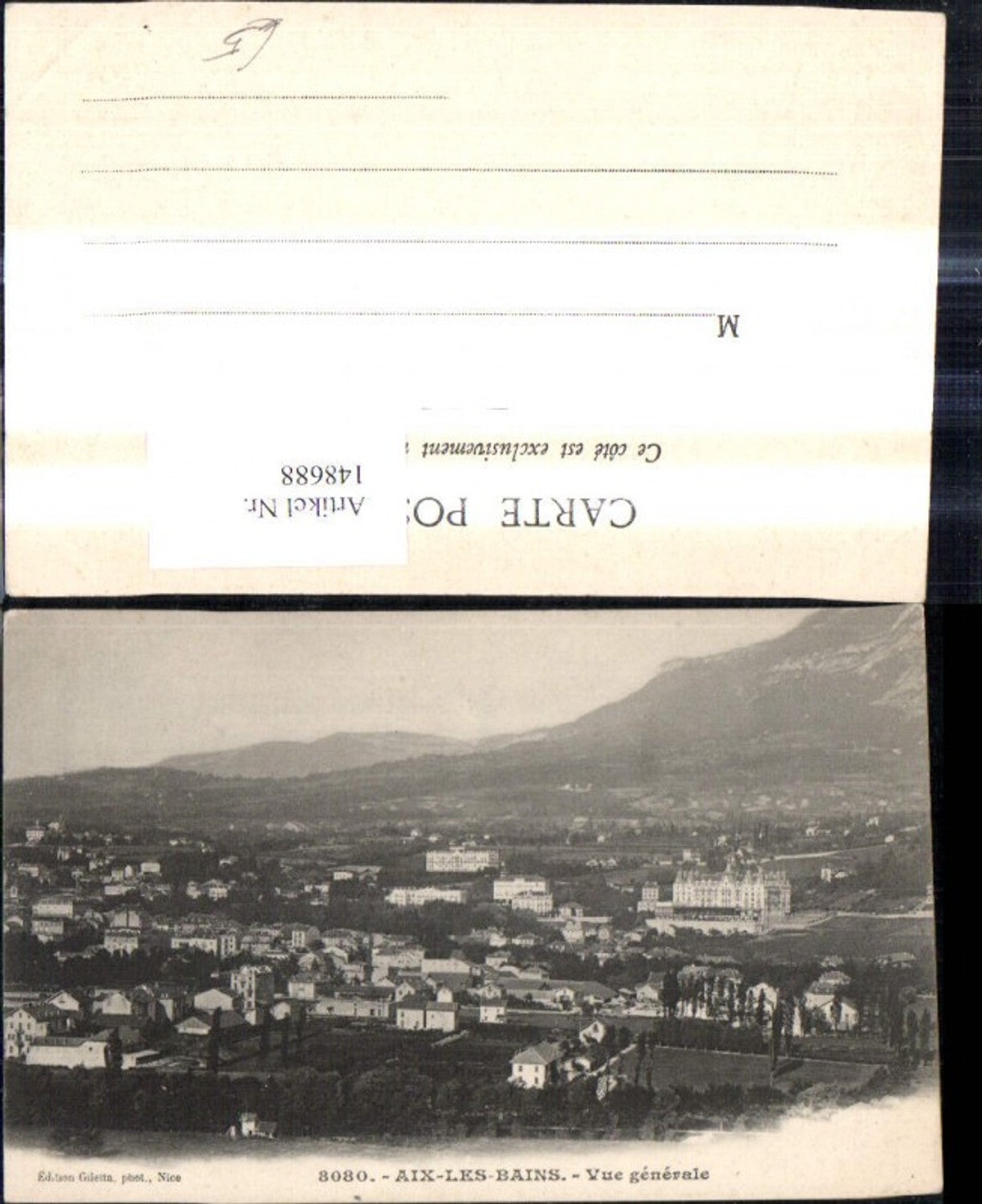 148688,Aix Les Bains Vue generale Totale