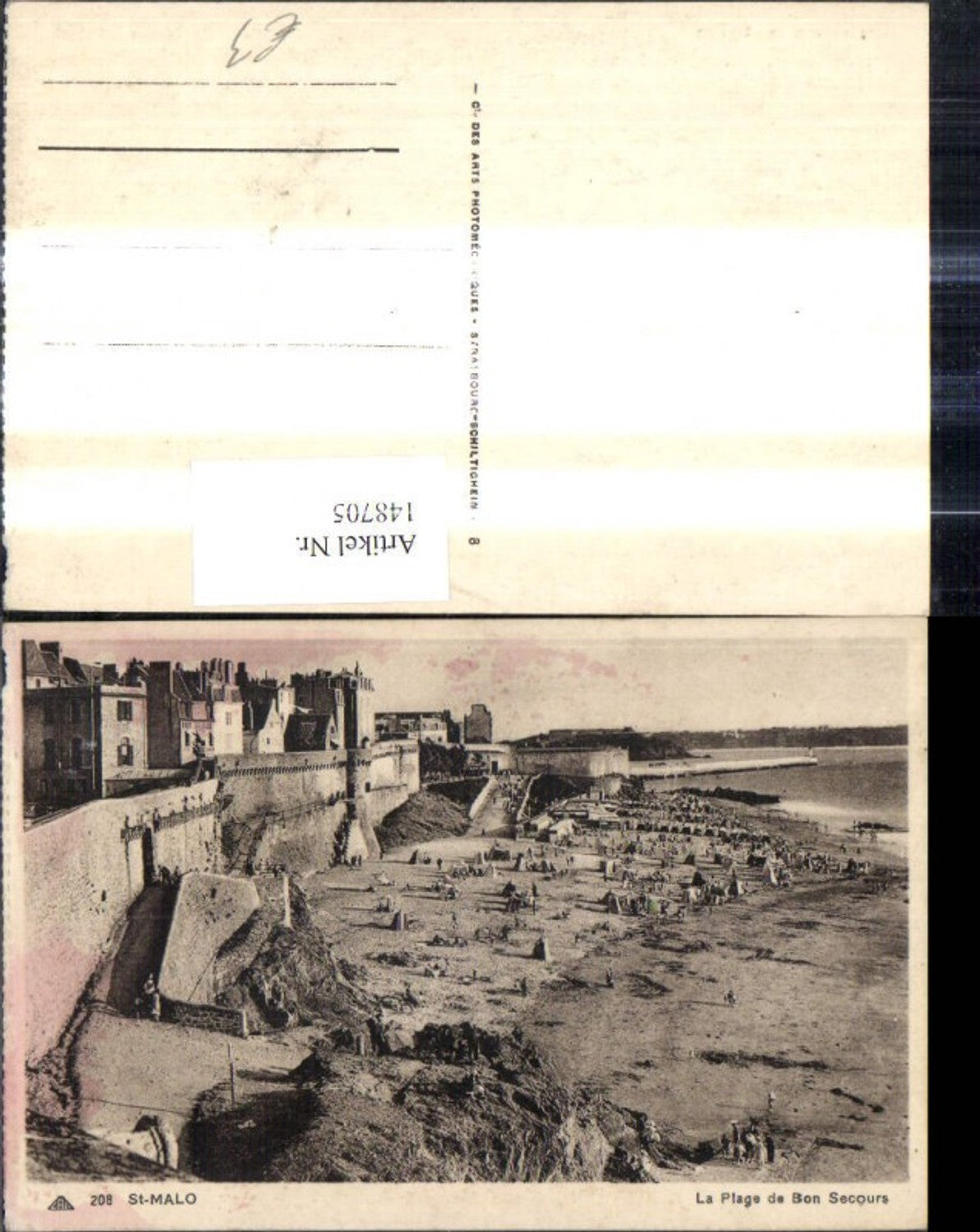 148705,St Malo La Plage de Bon Secours Strand Strandleben