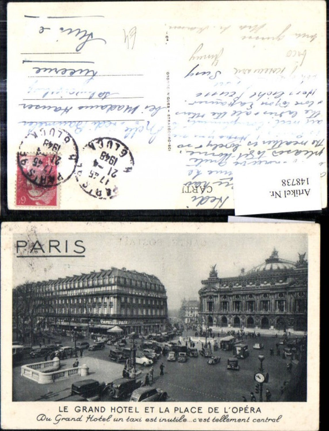 148738,Paris Le Grand Hotel et la Place de l Opera Oper