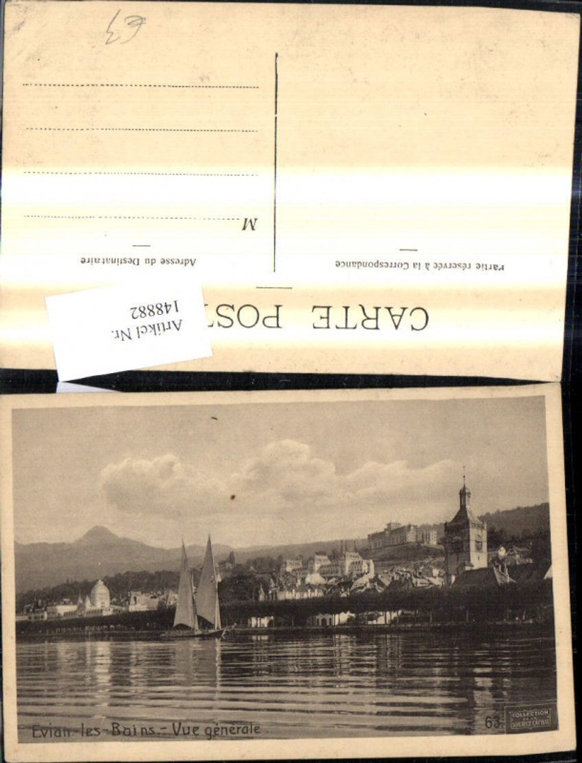 148882,Evian les Bains Vue generale Totale Segelboot Boot