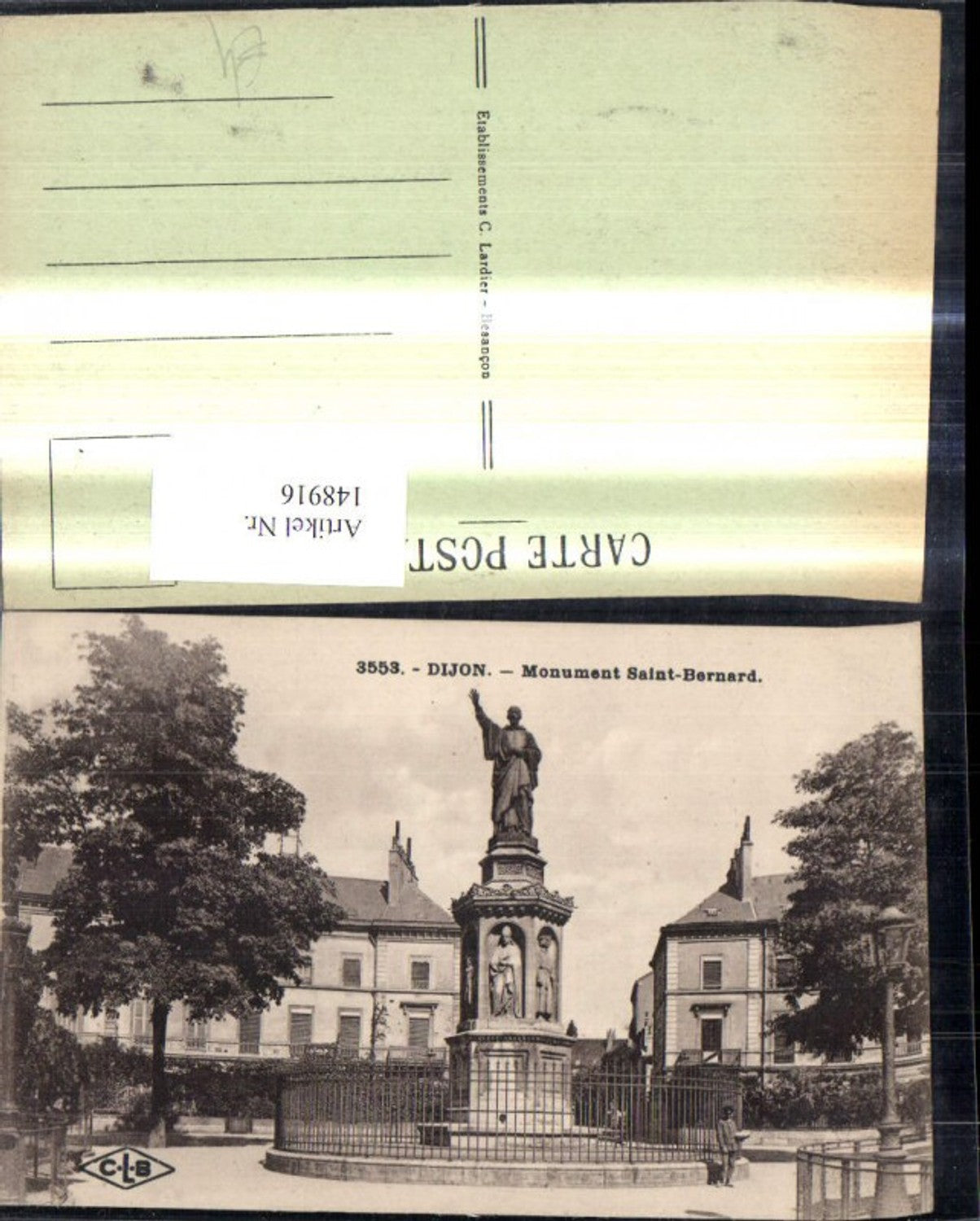 148916,Dijon Monument Saint Bernard Statue