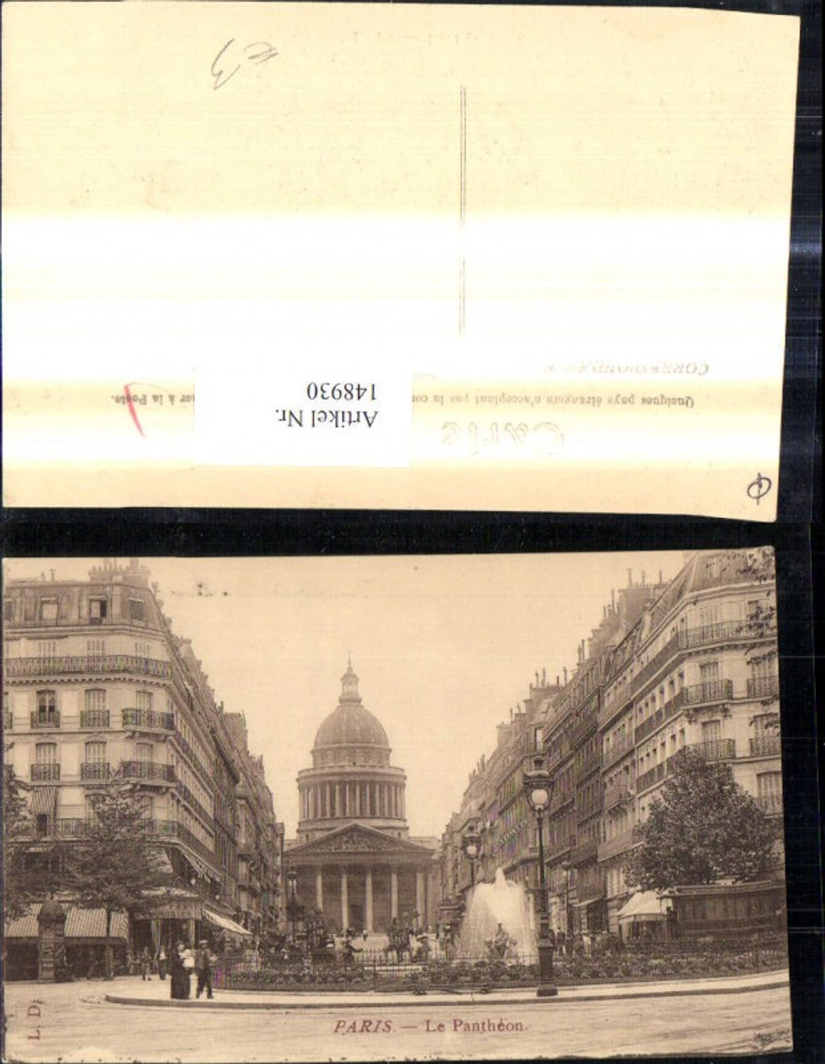148930, Paris Le Pantheon Fountain