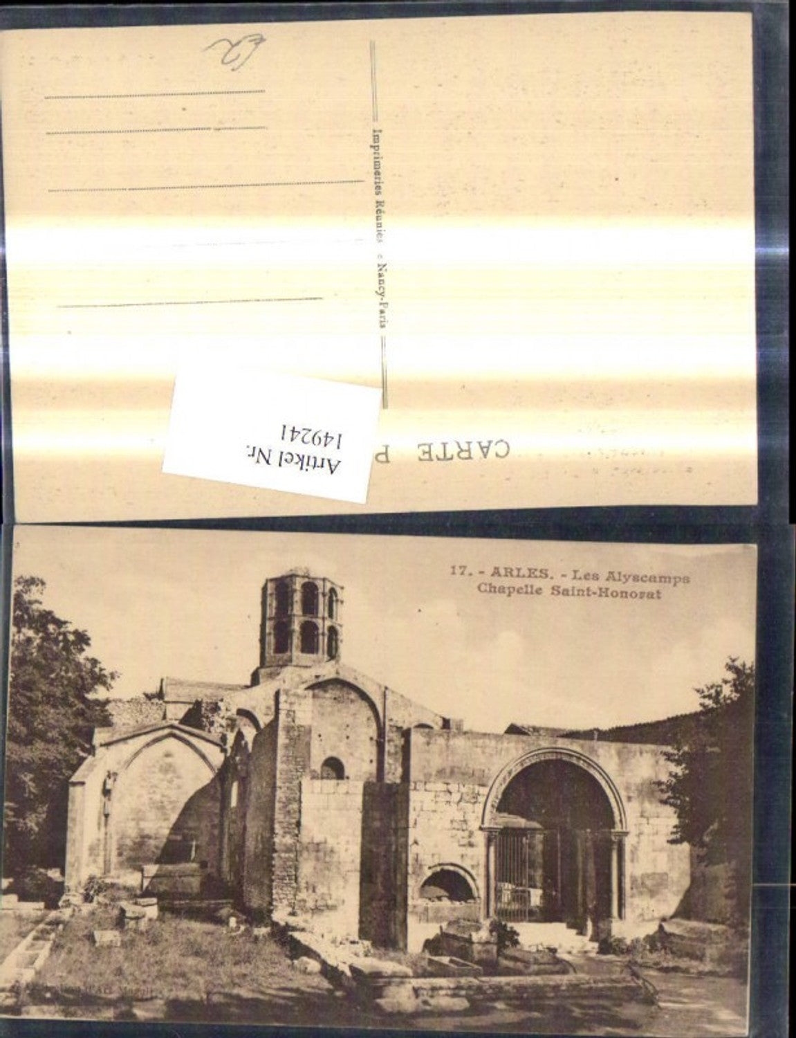 149241,Arles Les Alyscampe Chapelle Saint Honorat Zerstörte Kirche Kapelle