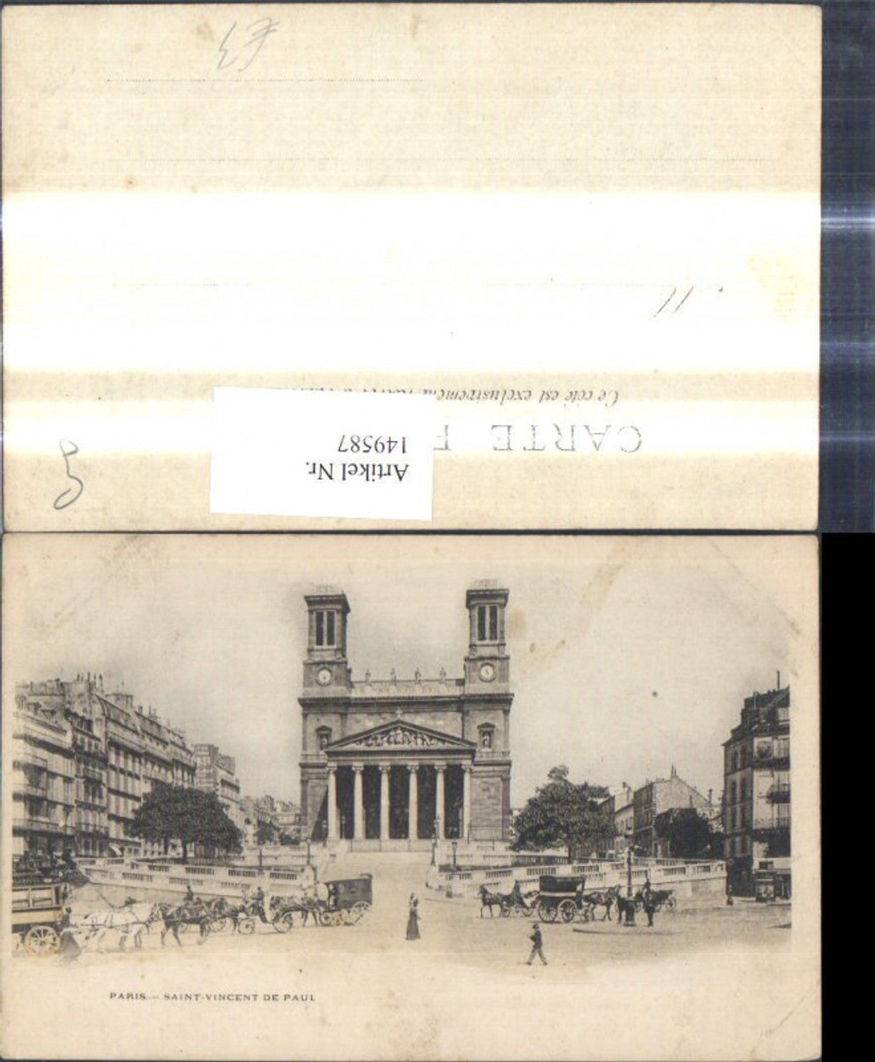 149587,Paris Saint Vincent de Paul Kirche Kutschen