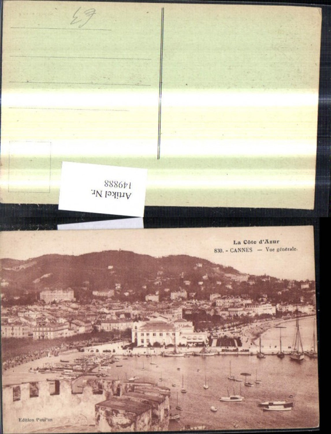 149888,La Cote d Azur Cannes Vue generale Totale