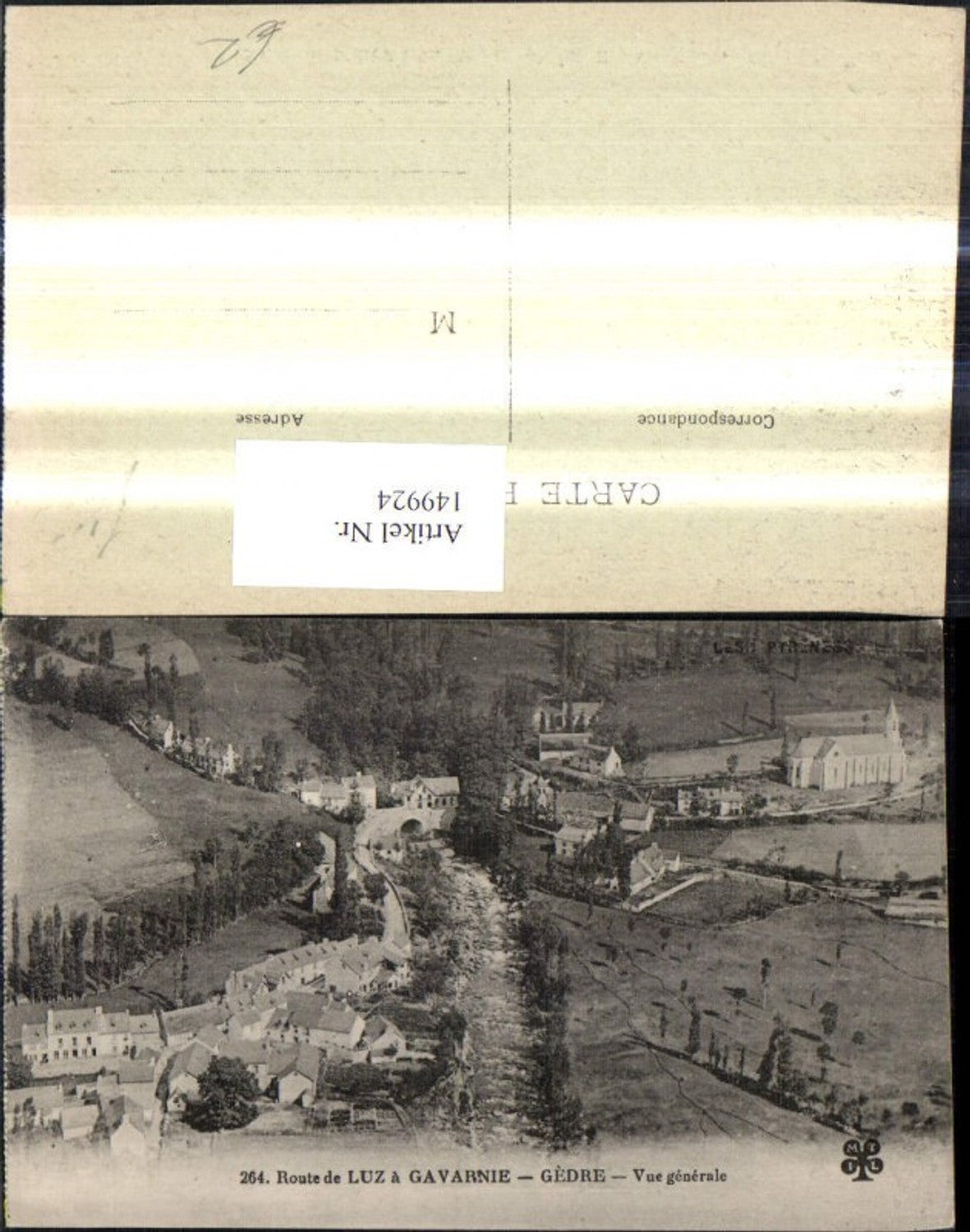 149924,Route de Luz a Gavarnie Gedre Vue generale