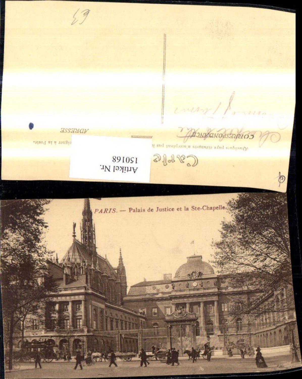 150168,Paris Palais de Justice et la Ste-Chapelle