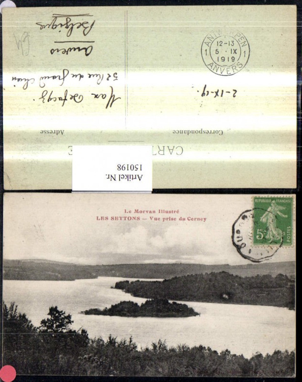 150198,Le Morvan Illustre Les Settons Vue prise du Cerney