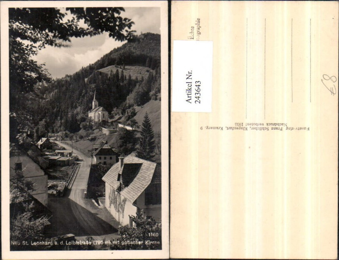 Alte Ansichtskarte – Old Postcard