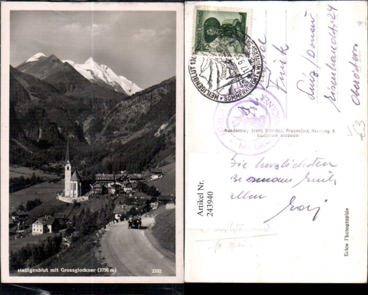 243940,Heiligenblut Totale m. Großglockner pub Franz Schilcher 2102