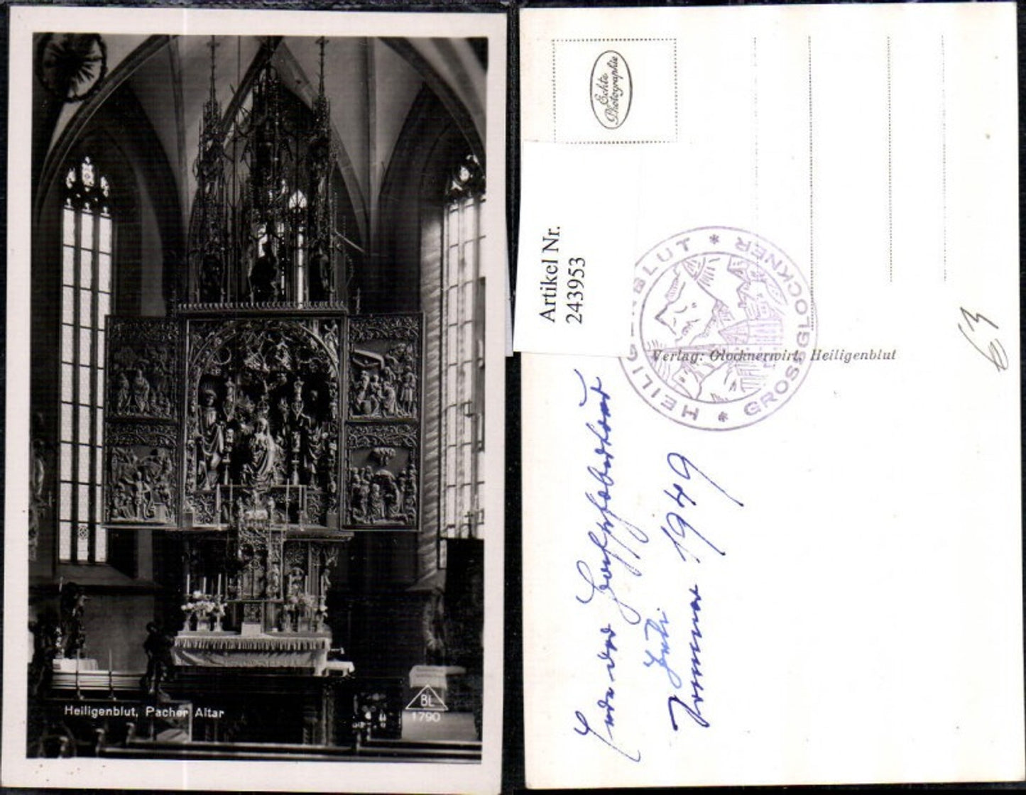 243953,Heiligenblut Kirche Innenansicht Pacher Altar
