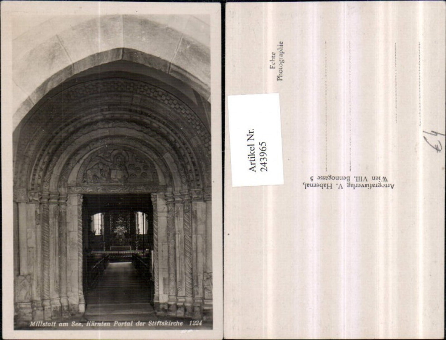 243965,Millstatt am See Portal d. Stiftskirche Kirche