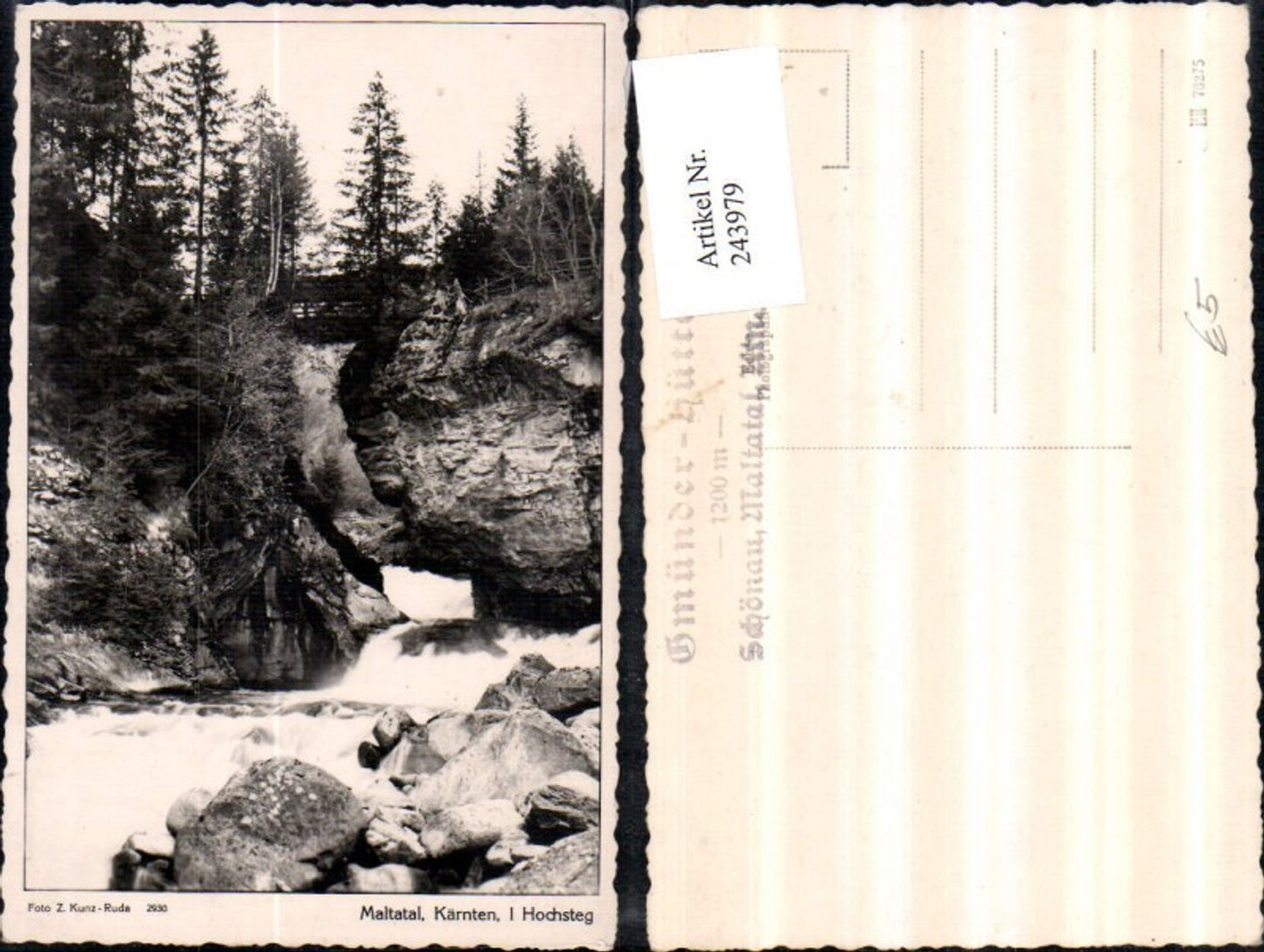 243979,Maltatal b. Malta in Kärnten Hochsteg Partie