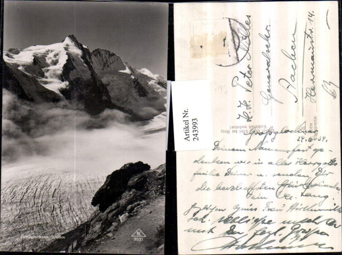 243993,Großglockner Bergkulisse Gletscher b. Heiligenblut