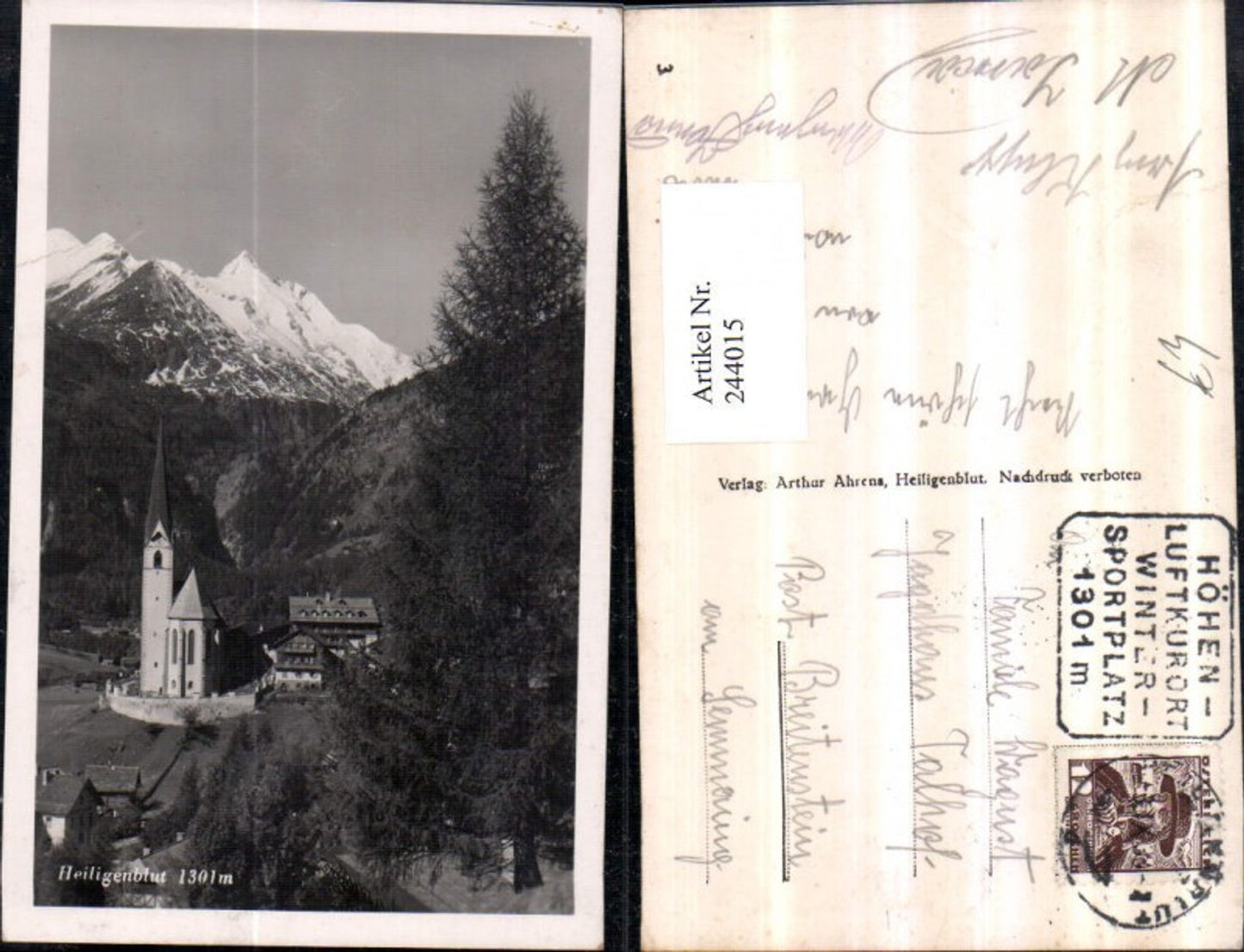 244015,Heiligenblut Kirche m. d. Großglockner