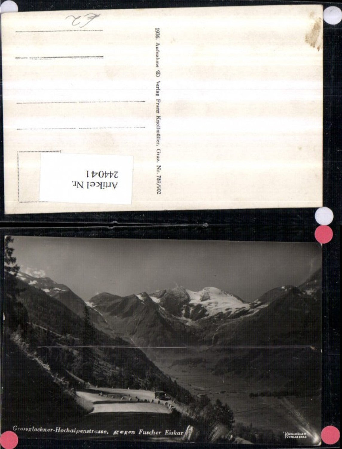 244041,Großglockner-Hochalpenstraße geg. Fuscher Eiskar