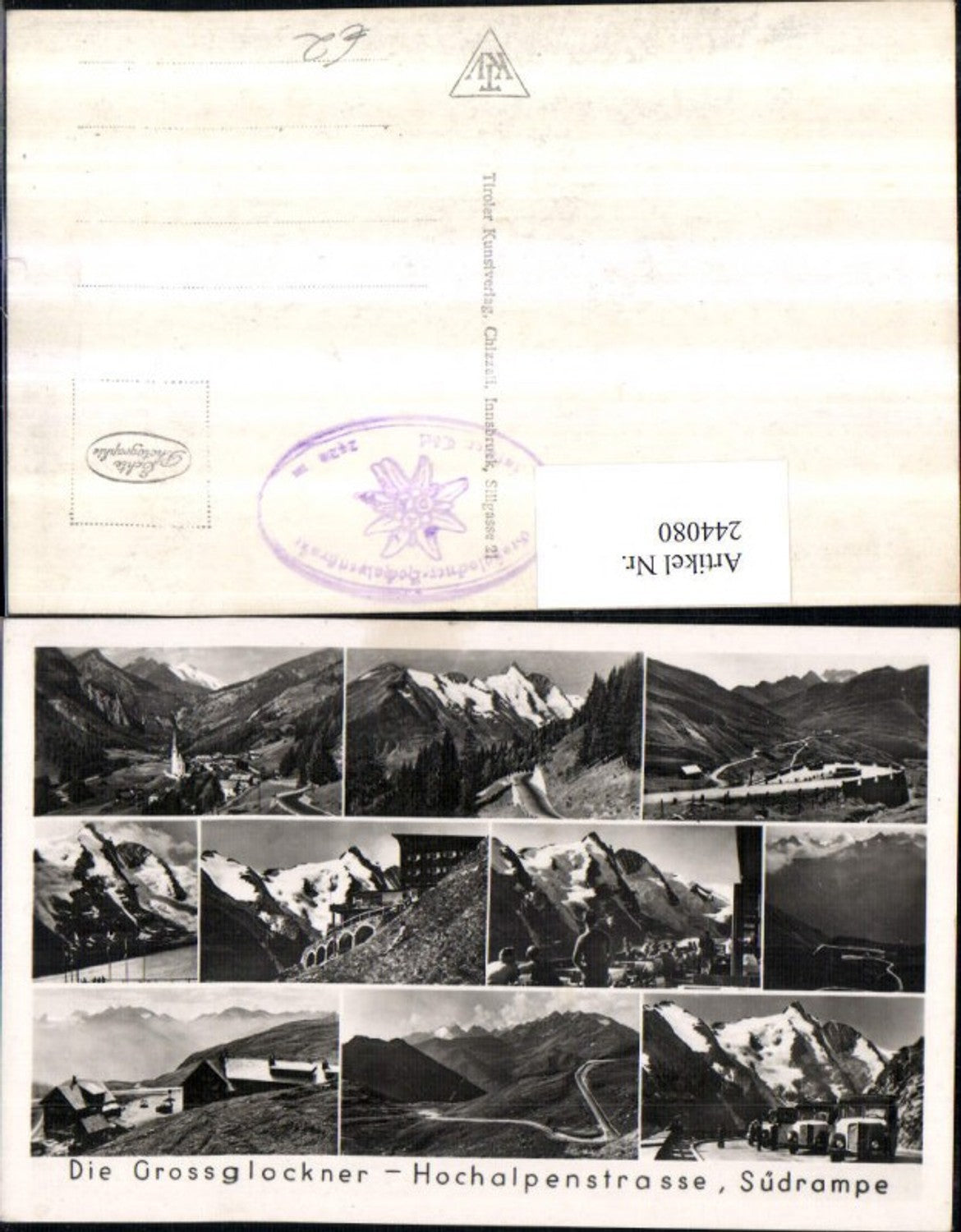 244080, Grossglockner High Alpine Road South Ramp Heiligenblut Franz-Josefs-Haus Multi-view map