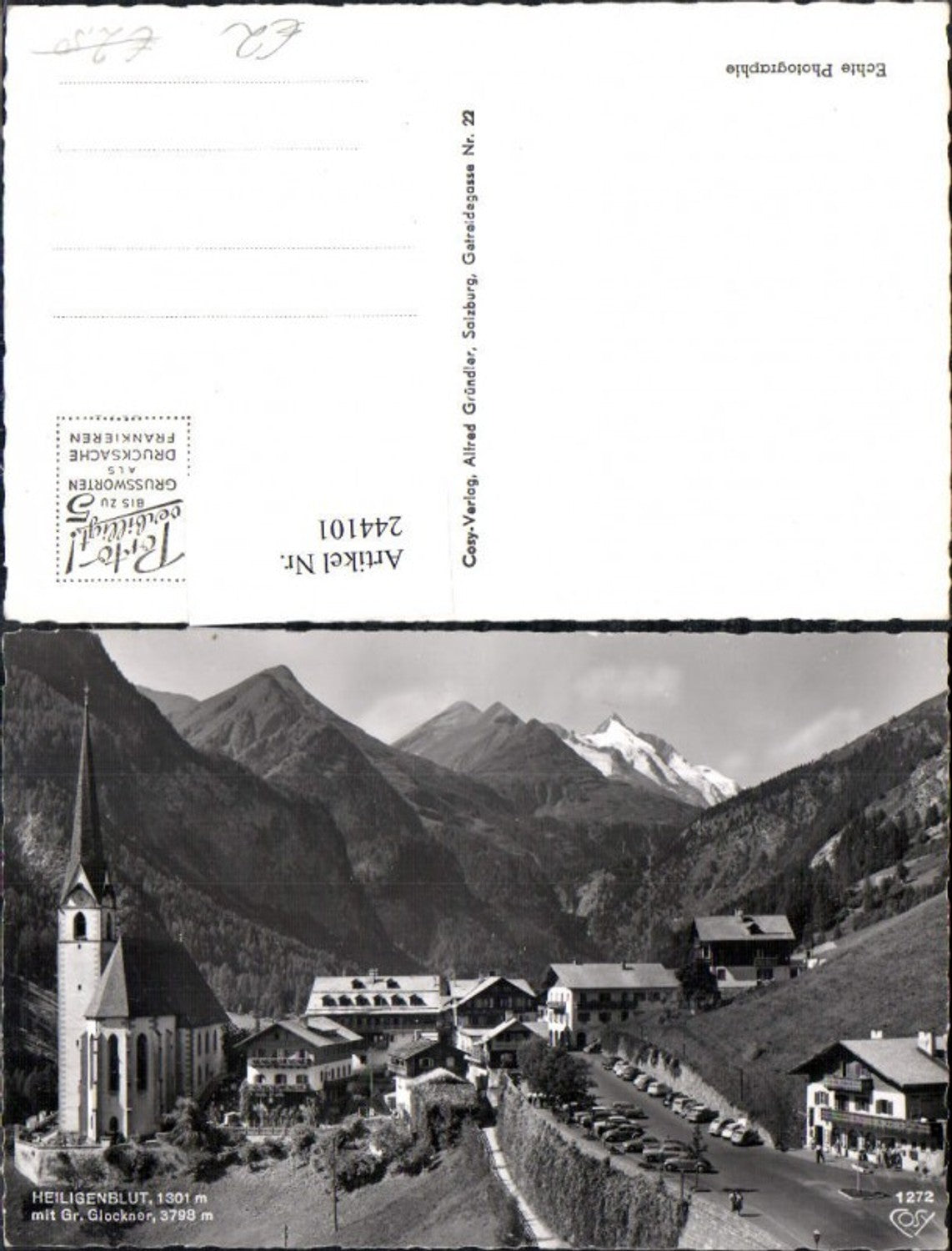 244101,Heiligenblut Totale m. Großglockner pub Cosy 1272