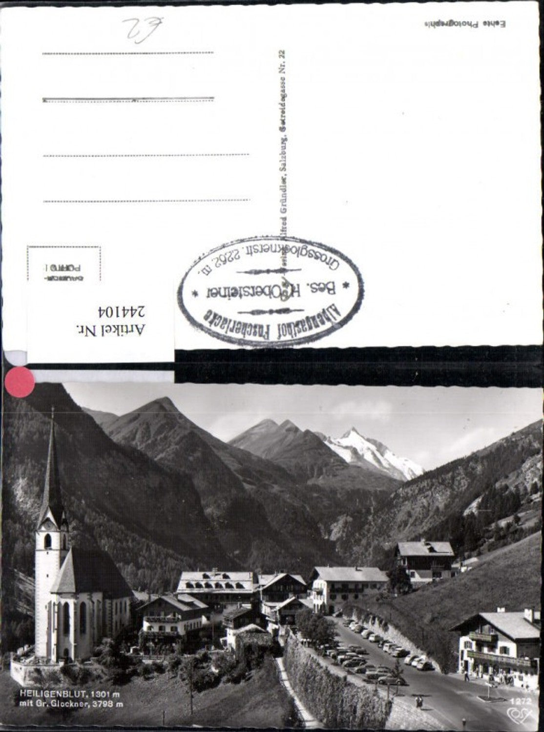 244104,Heiligenblut Totale m. Großglockner pub Cosy 1272