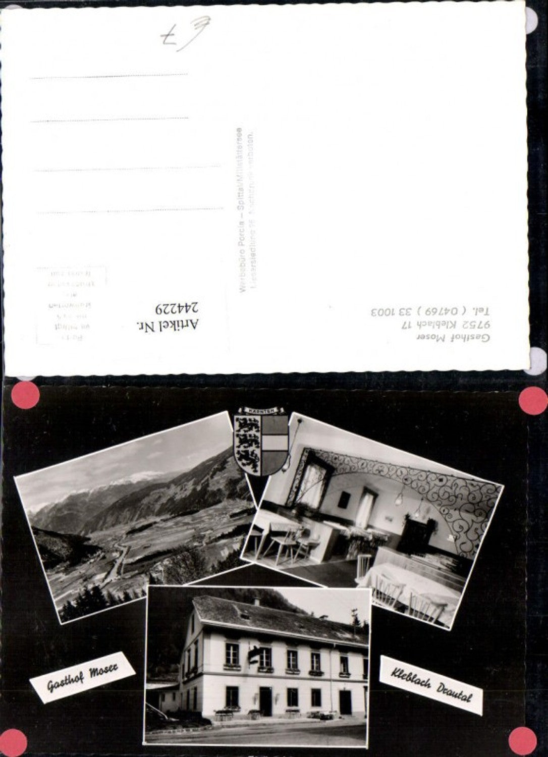 244229, Lind Totale Kleblach im Drautal Gasthof Mosfer Multi-view map