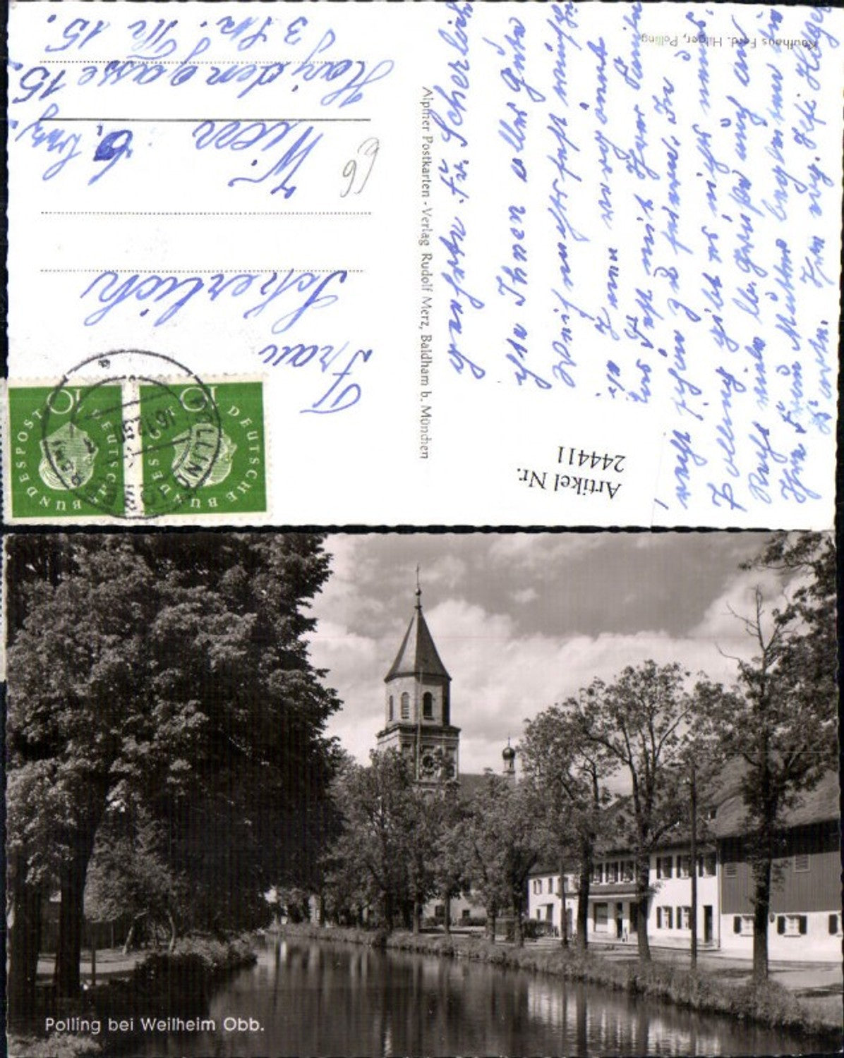244411,Polling bei Weilheim Partie Kirchenturm