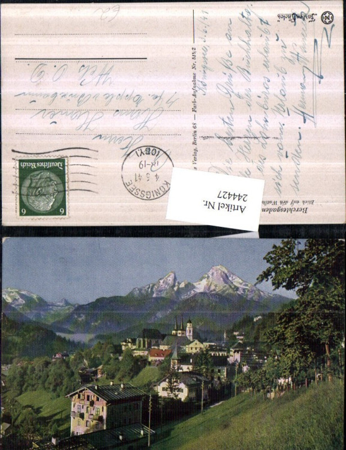 244427,Berchtesgaden Totale m. d. Watzmann