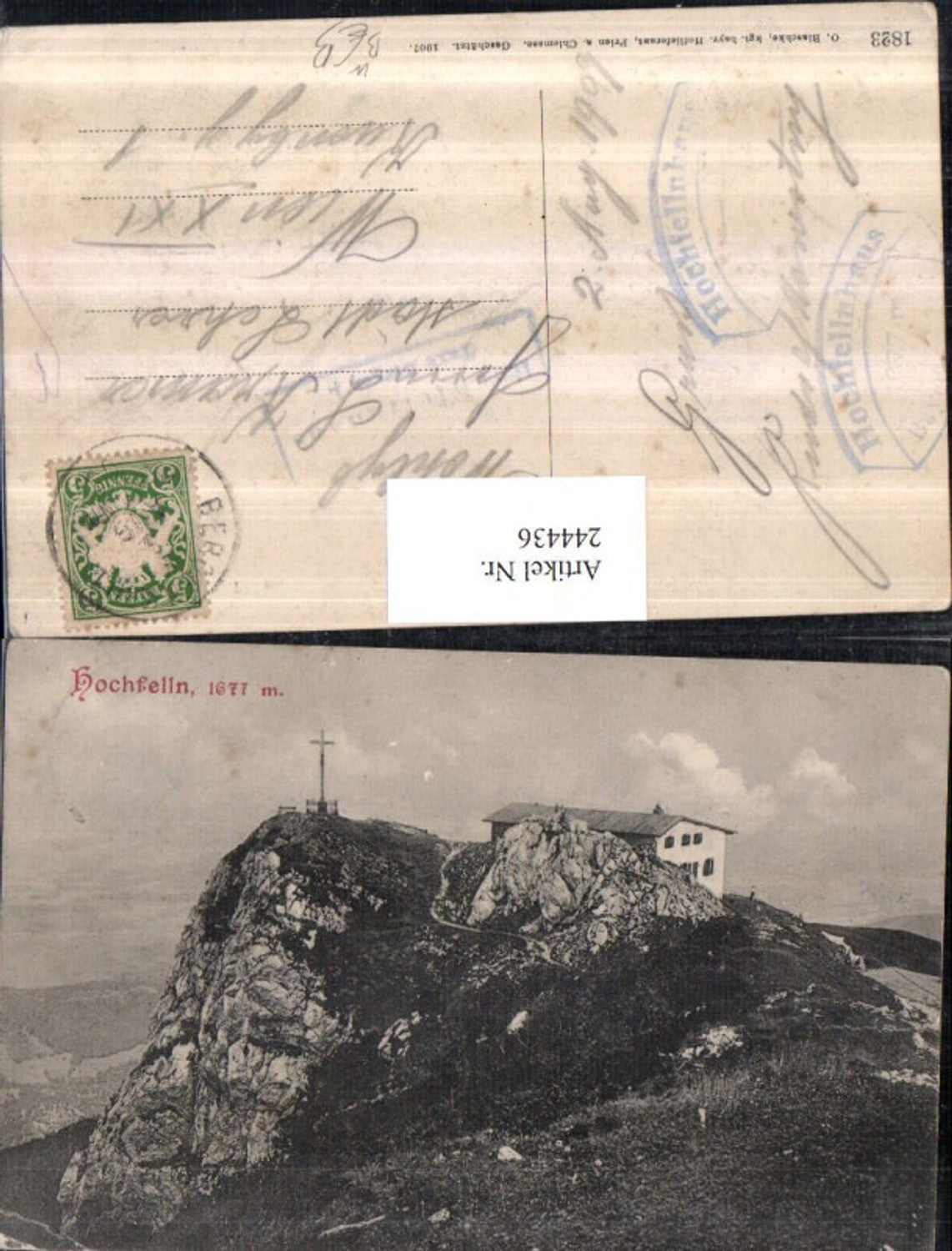 244436,Hochfelln b. Bergen Gipfelkreuz