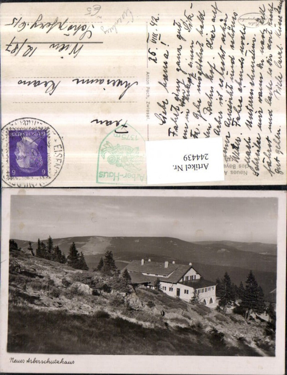 244439,Neues Arber-Schutzhaus b. Eisenberg