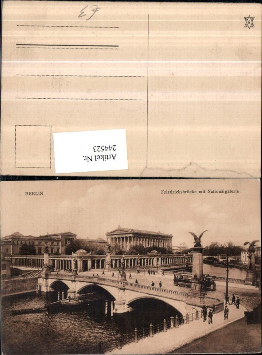 244523,Berlin Friedrichsbrücke m. Nationalgalerie