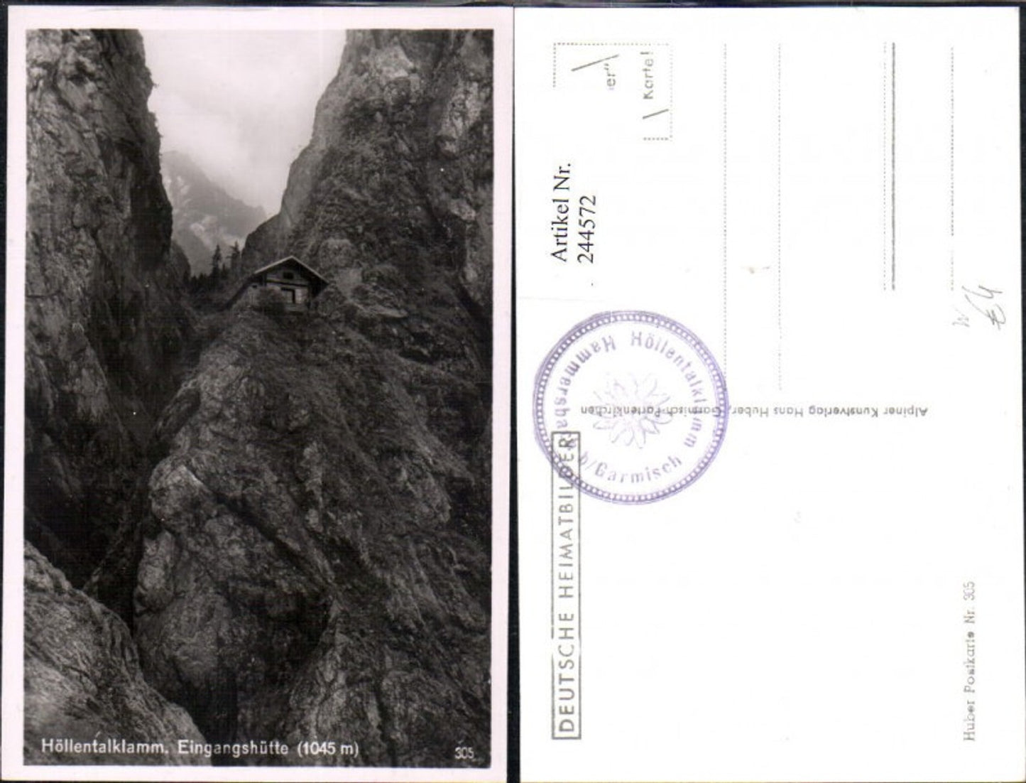 244572,Höllentalklamm Eingangshütte Bergkulisse b. Grainau