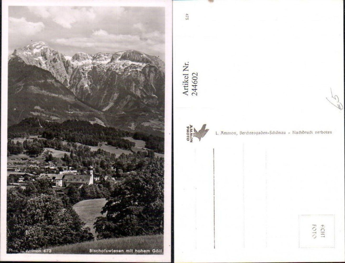 244602, Bischofswiesen Total with Hoher Göll