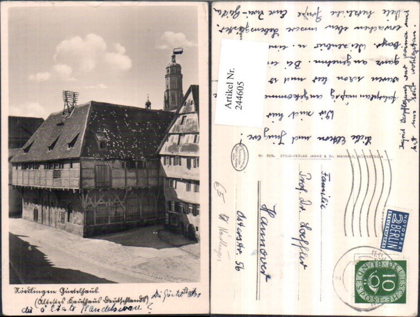 244605,Nördlingen Gürtelhaus Das älteste Kaufhaus Deutschlands