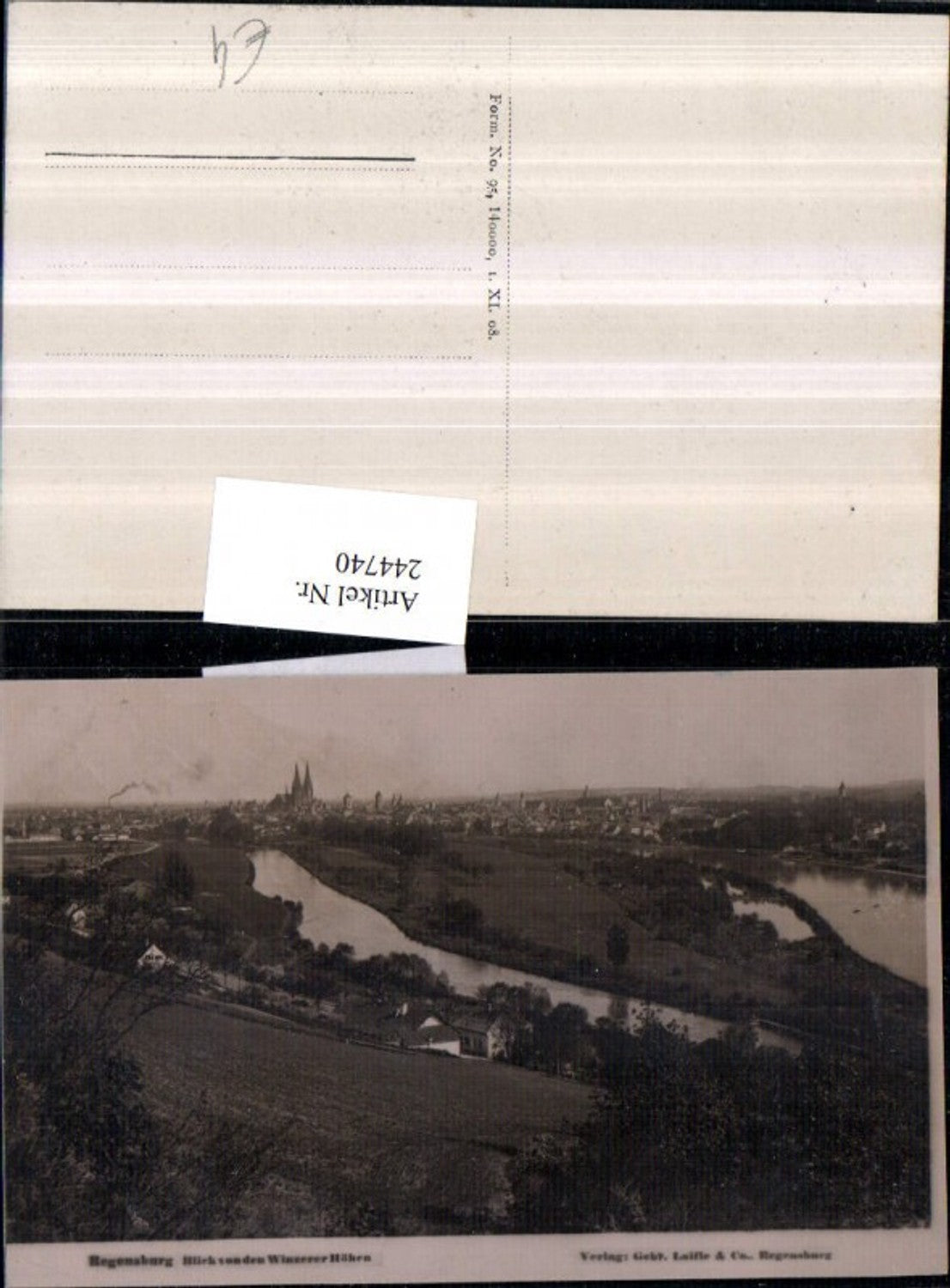 244740,Regensburg Totale Blick von d. Winzerer Höhen