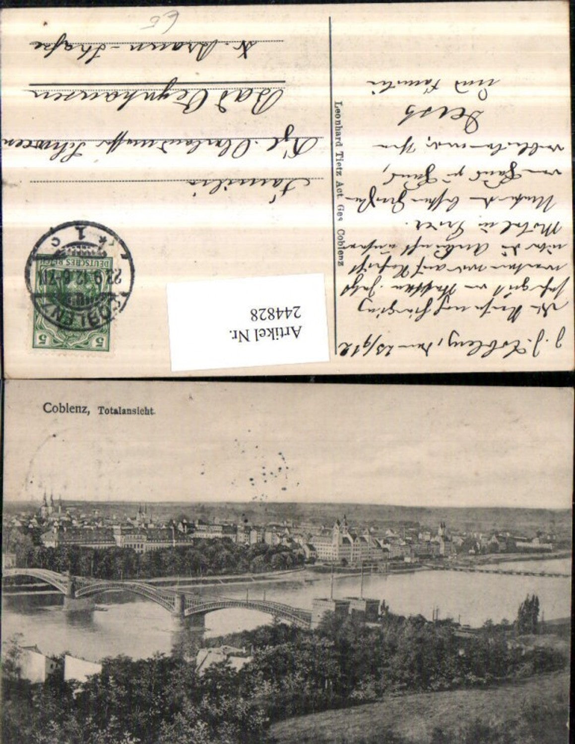 244828,Koblenz Totale m. Brücke