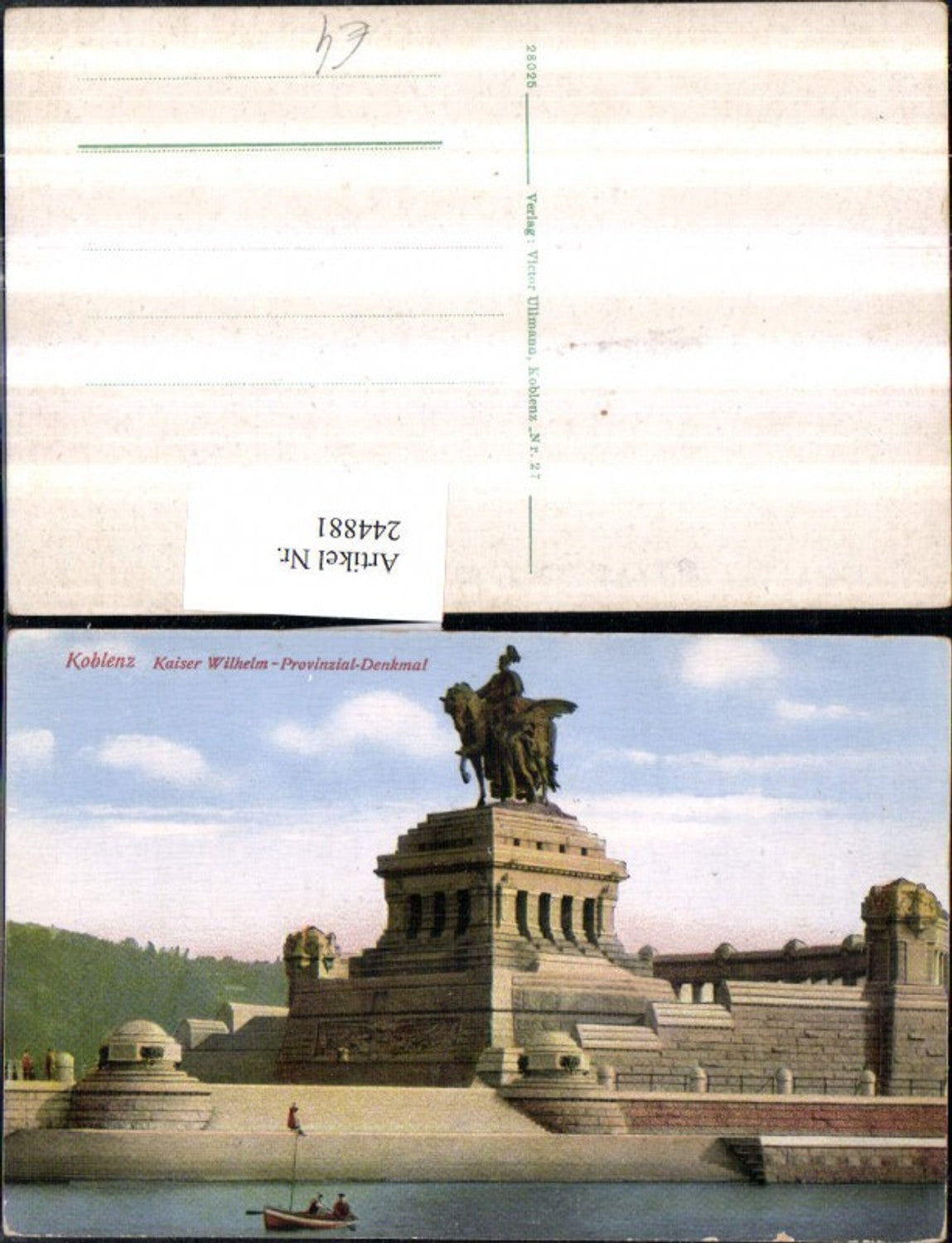 244881,Koblenz Kaiser Wilhelm-Provinzial-Denkmal