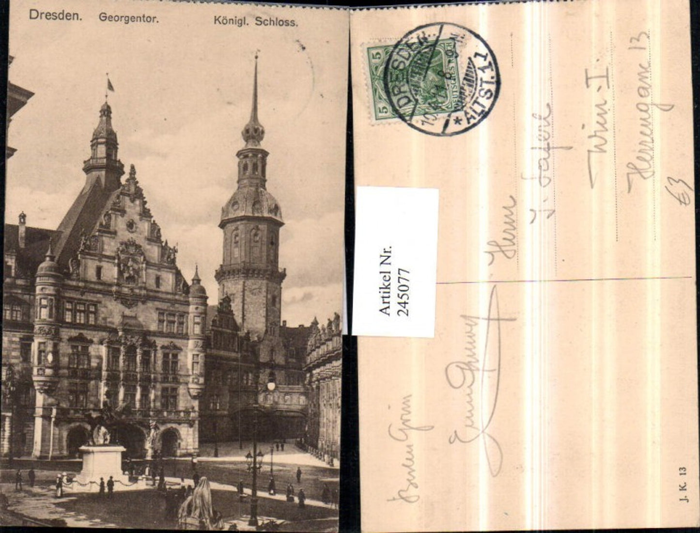245077,Dresden Georgentor Königliches Schloss