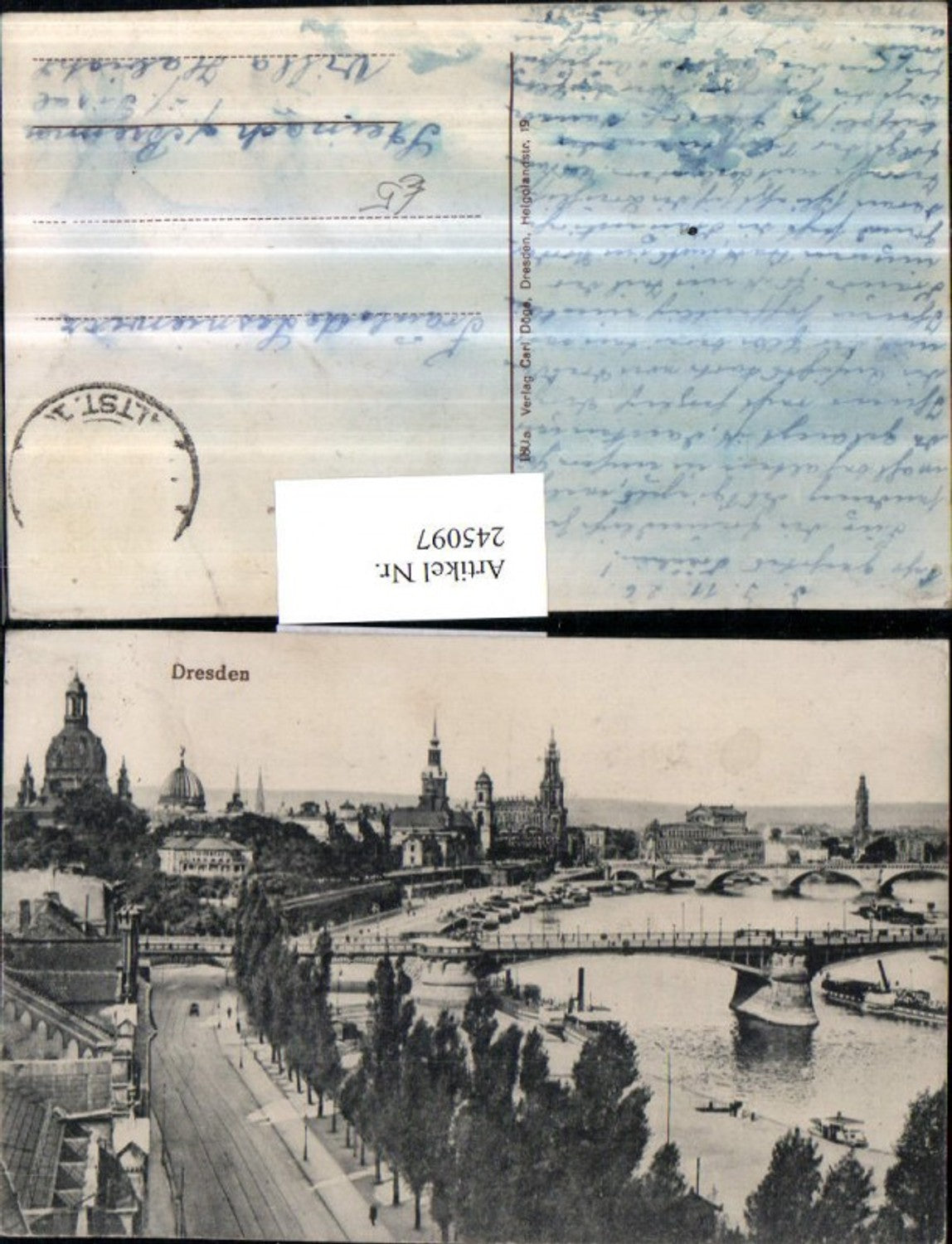 245097,Dresden Teilansicht Brücke