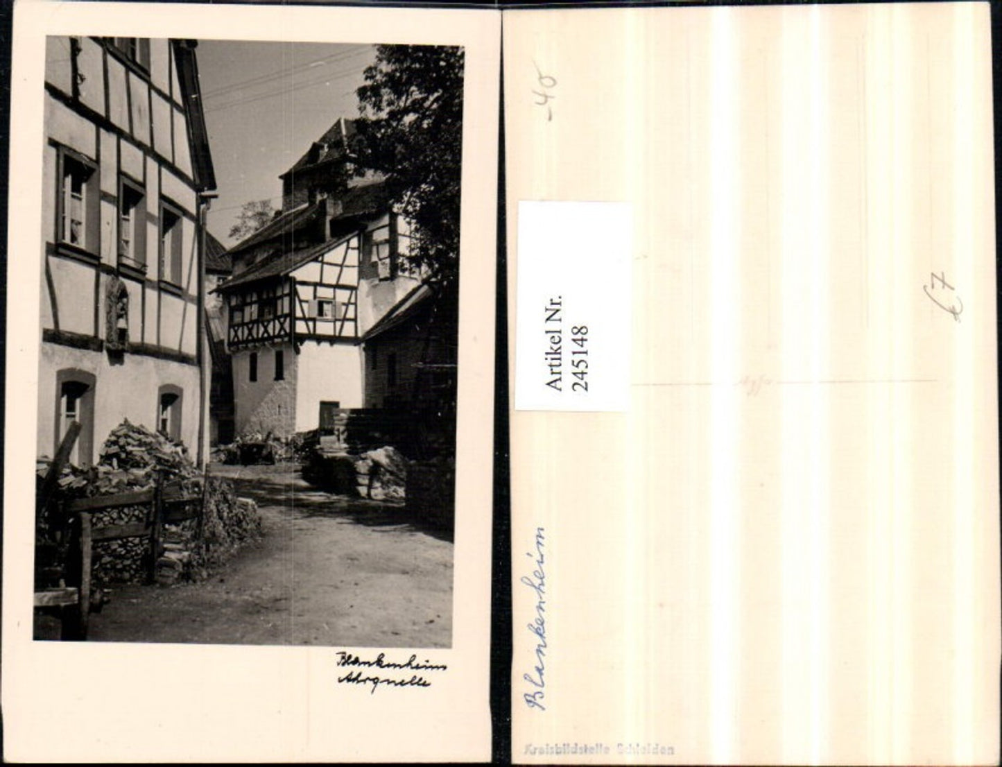 245148,Blankenheim Ahrquelle Partie Holzscheiter