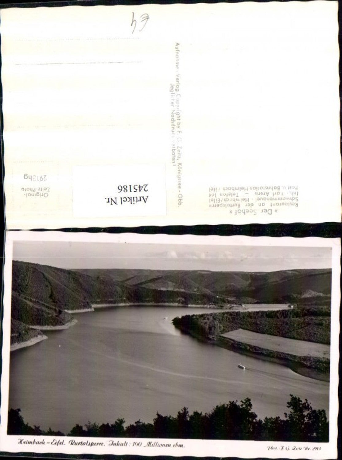 245186,Heimbach in d. Eifel Rurtalsperre