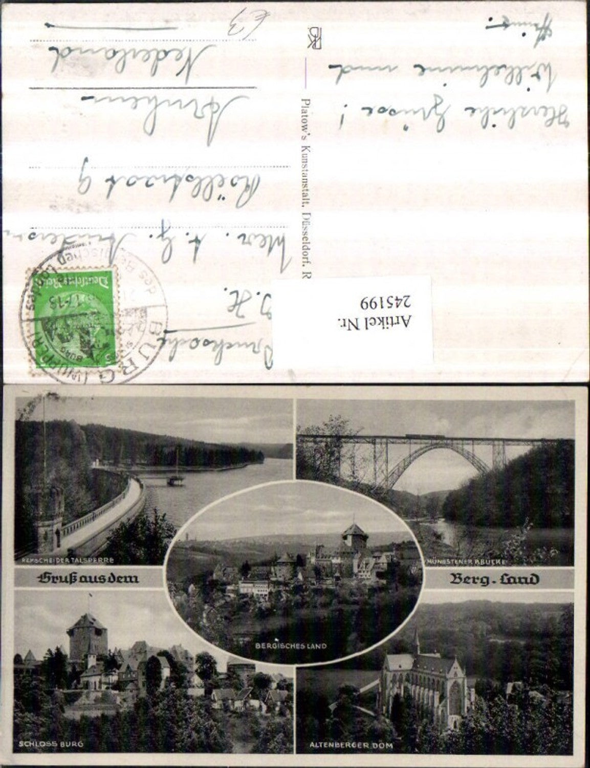 245199,Gruß aus d. Bergisches Land Müngstener Brücke Altenberger Dom Schloss Burg Talsperre Mehrbildkarte