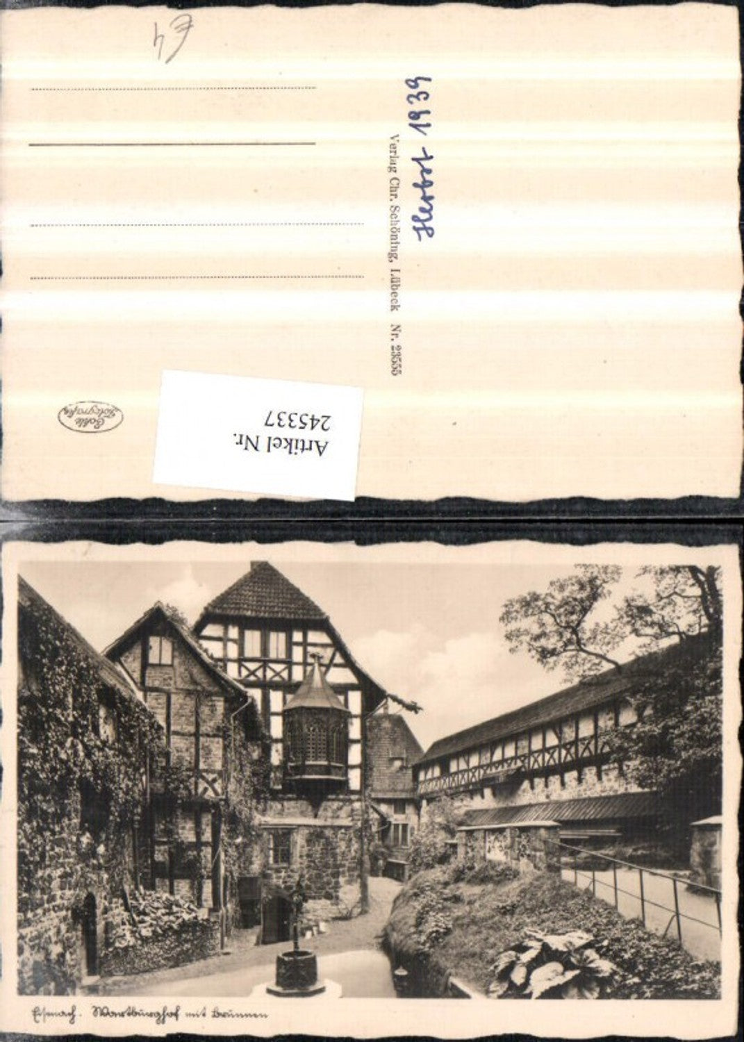 245337,Eisenach Wartburg Burghof Erker m. Brunnen