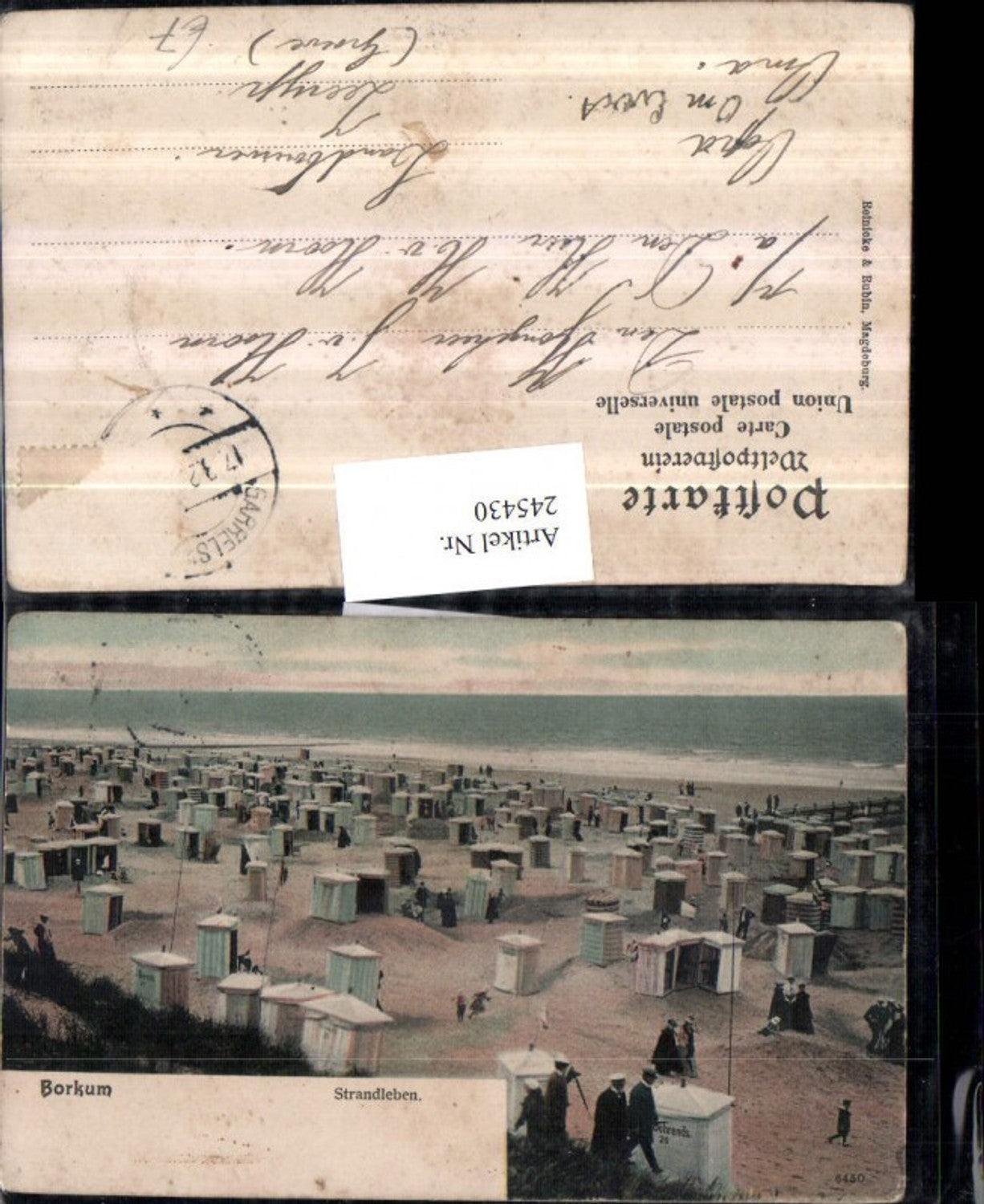 245430,Borkum Strandleben Strand Strandkörbe
