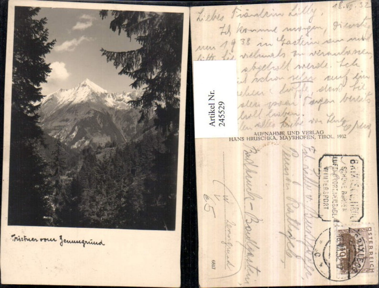 Alte Ansichtskarte – Old Postcard