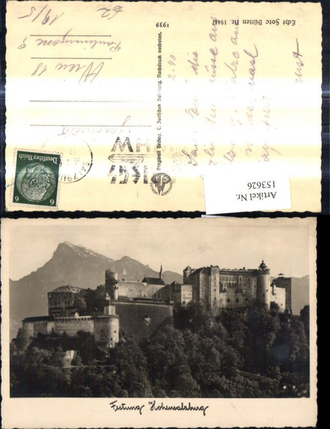 153626,Foto Ak Salzburg Festung Hohensalzburg