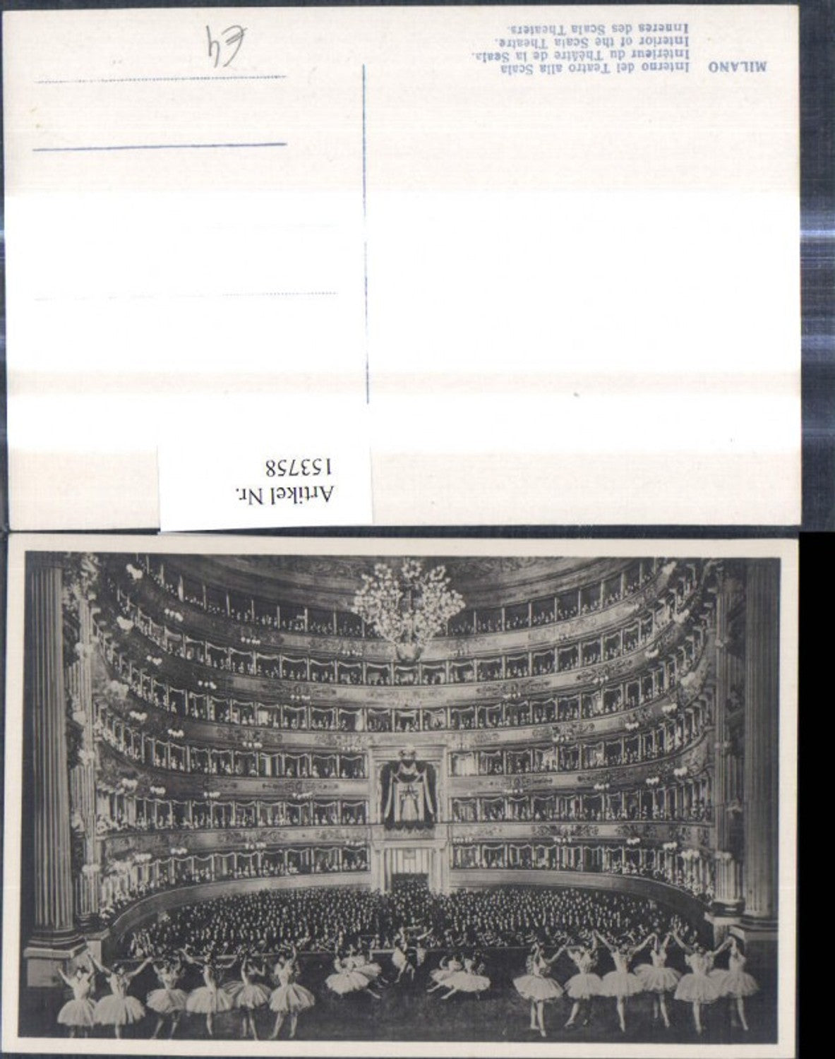 153758,Milano Mailand Interno del Teatro alla Scala Theater Oper Innenansicht