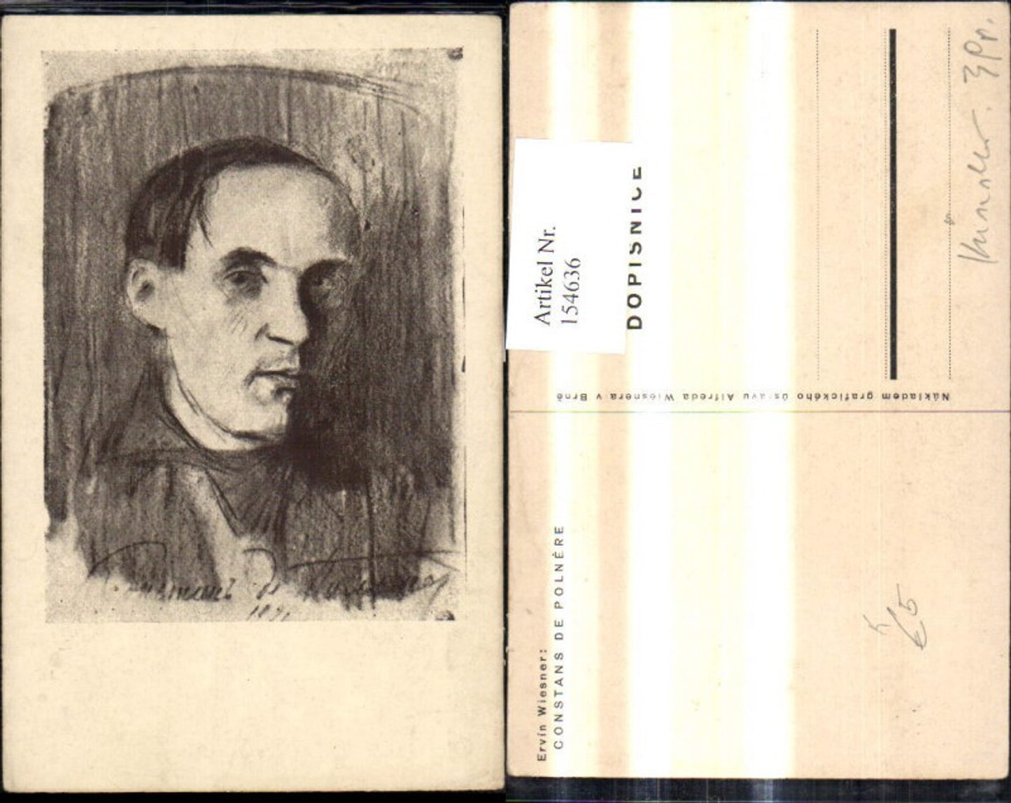 154636,Künstler Ak Ervin Wiesner Constans de Polnere