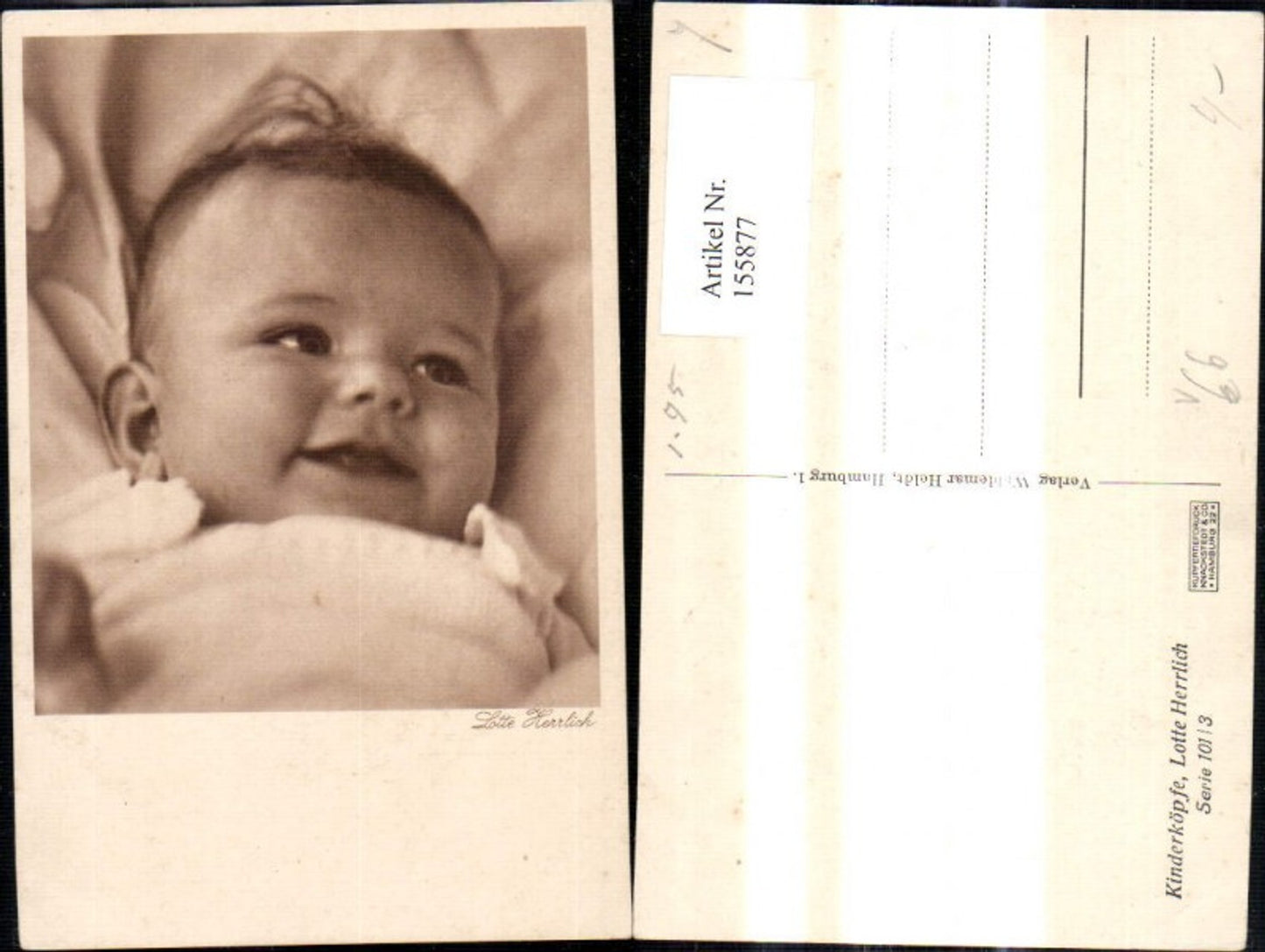 155877,Künstler Ak Lotte Herrlich Serie 101/3 Kinderköpfe Portrait